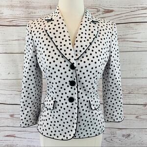 Isabella DeMarco black white dot jacket
